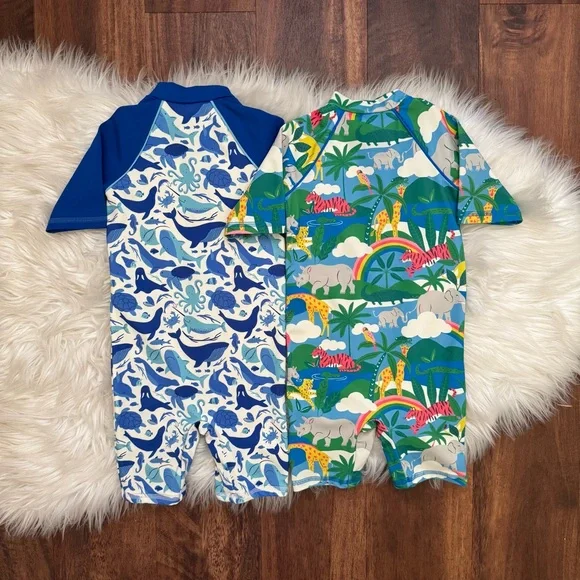Baby Boden Bundle of 2 Surf Suit Size 6-9 Months - Picture 2 of 5